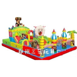 陇南小区广场儿童充气城堡生意火爆，郑州批发价如何助力创业者